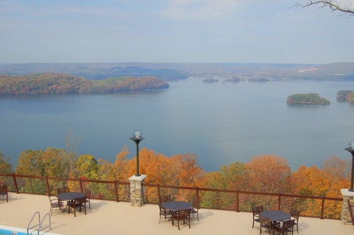 scenic deck on Guntersville Lake, Alabama.