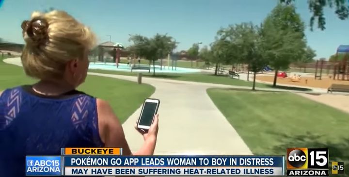 Jeanette Warner describes how she searched for Pokemon in the park, only to find a boy in distress.