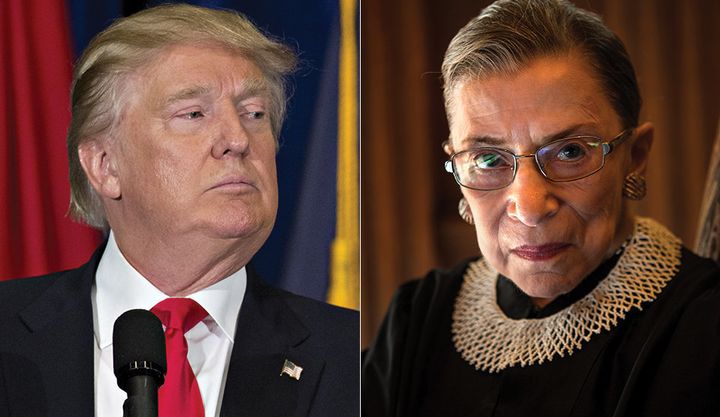 Donald Trump's latest formidable opponent: Ruth Bader Ginsburg.