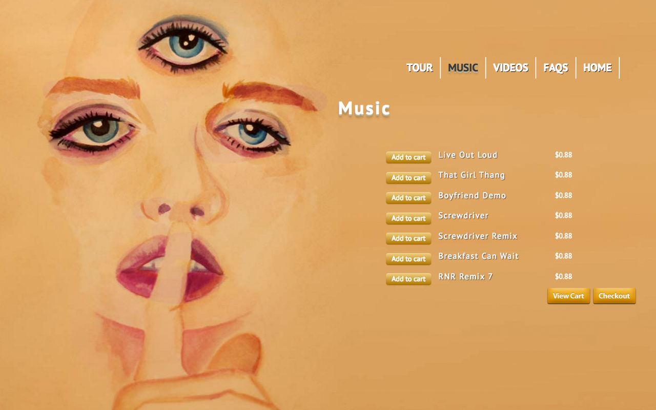 A screenshot of the site 3rdEyeGirl.