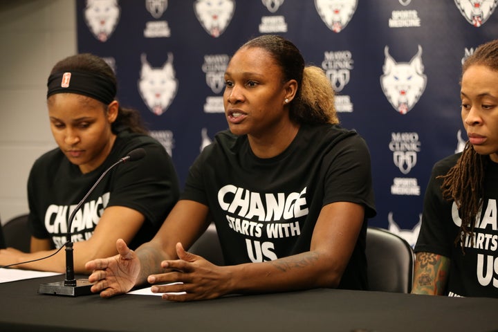 Lynx players delivered a powerful message on Saturday. 