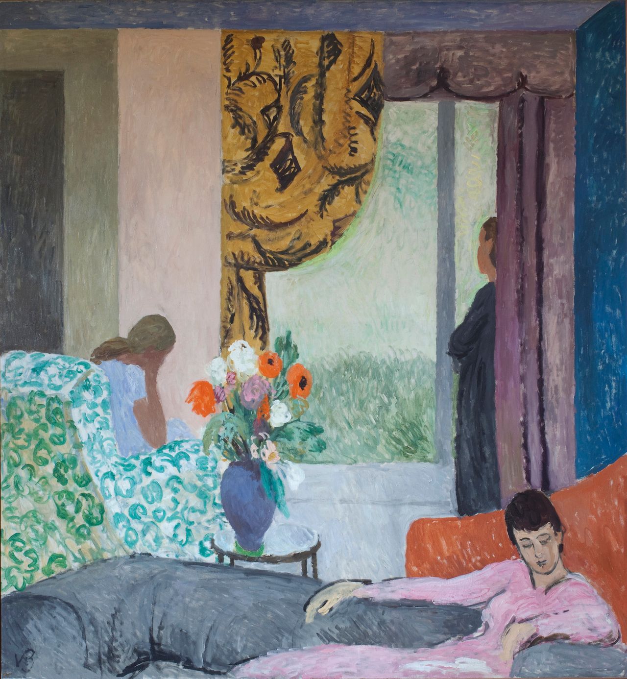 Vanessa Bell, "The Other Room," late 1930s, 161 x 174 cm, Private Collection, © The Estate of Vanessa Bell, courtesy of Henrietta Garnett