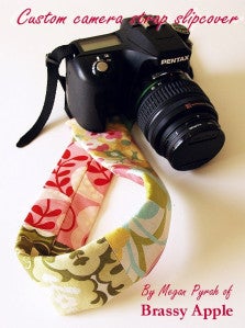 Scrap fabric can be used to make a camera strap.