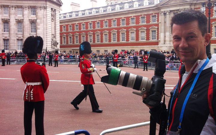British photojournalist John Cantlie poses for a photograph in London in an undated 2012 file photo. 
