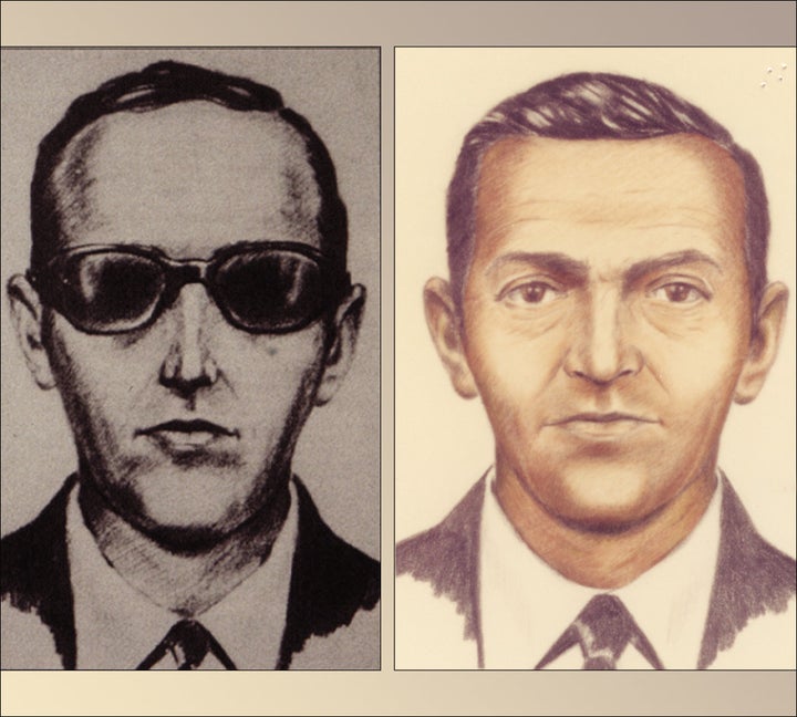 FBI sketches of a man calling himself DB Cooper, who vanished in 1971 with $200,000 in stolen cash after hijacking a commercial airliner