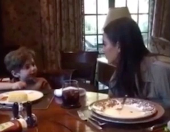 Kim Kardashian was interviewed by a toddler on her Snapchat