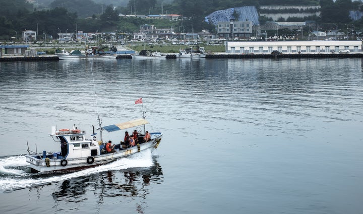 People in Sokcho, South Korea, can fish and play "Pokemon Go."