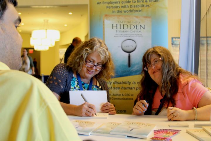 Debra and Sara Ruh at a recent booking signing for Tapping Into Hidden Human Capital.