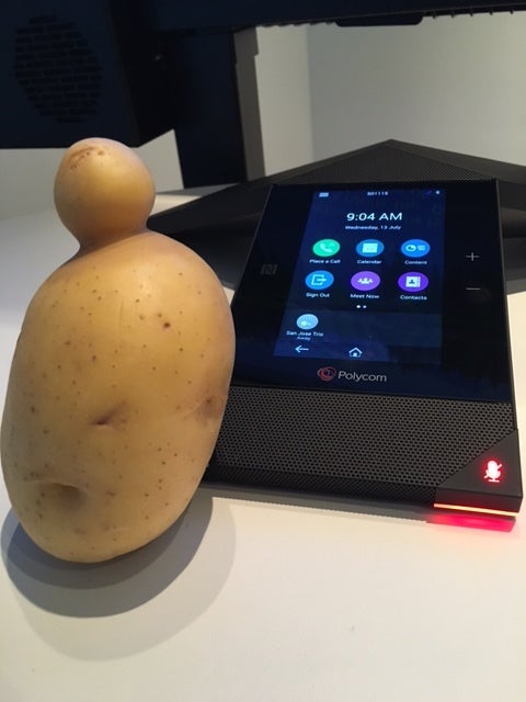 An @UglyFruitandVeg potato saved by my Polycom colleague <a href="https://www.huffpost.com/author/cam100-958">Cameron Craig</