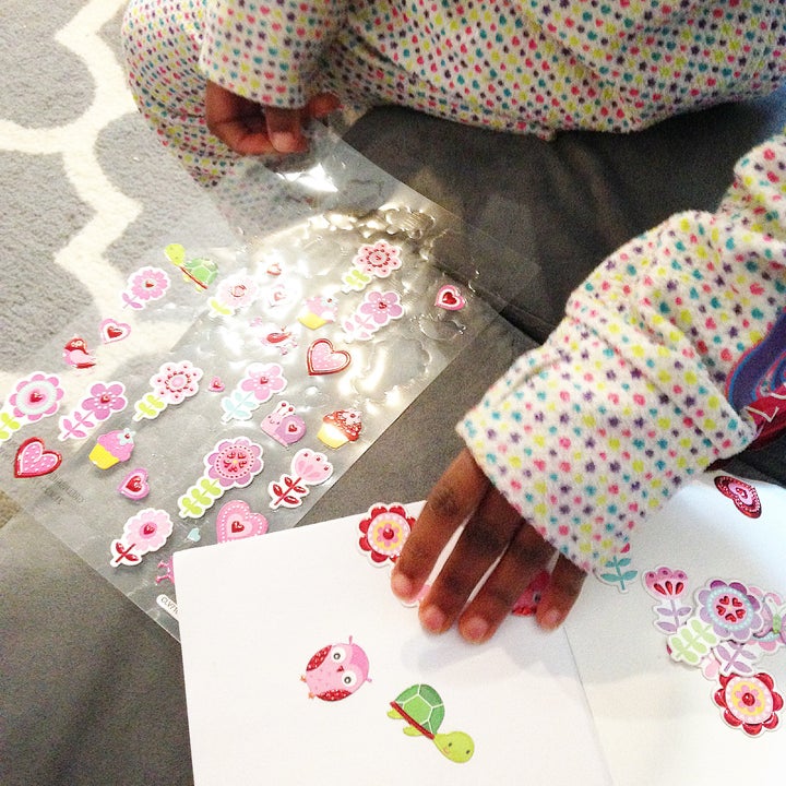 Stickers are a great replacement for Pinterest-inspired crafts!