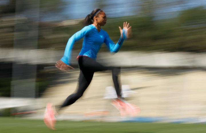 Speed training can benefit everyone -- not just sprinters, said Felix. 