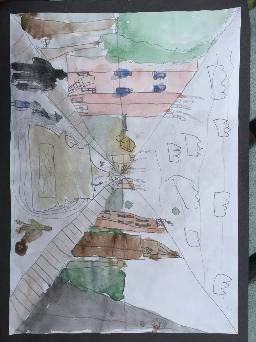 Some artwork by my eldest son. <br>'Perspective'.