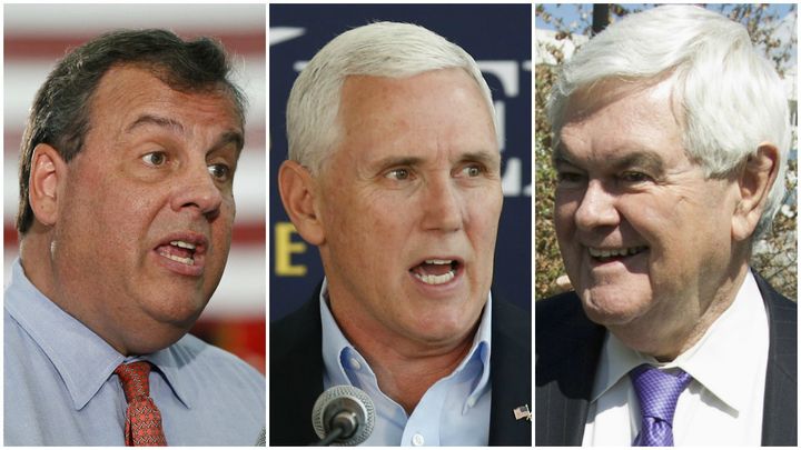 Chris Christie, Mike Pence and Newt Gingrich are the favorites to land the VP role. 