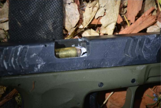 The bullet shot by Colorado sheriff's deputy Jose Marquez collided with a cartridge in the suspect's gun.