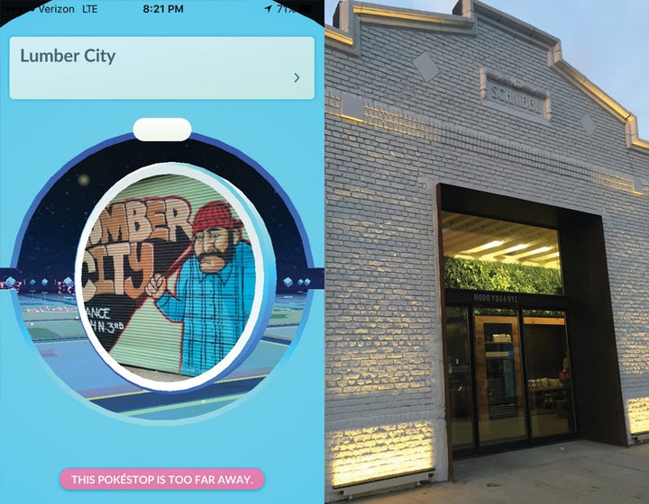 Lumber City Pokéstop / Yoga studio 