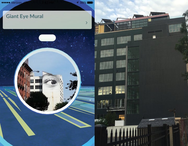 Giant Eye Mural Pokéstop / The Williamsberry