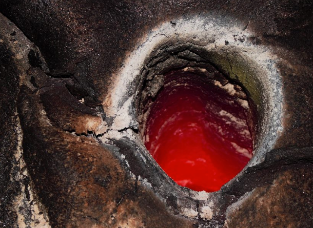 One of the lava tree molds Kawika Singson photographed during a recent hike.