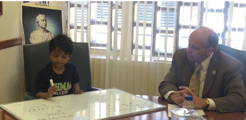 CUNY Lehman College President Ricardo Fernandez takes Isaac's interview on July 12, 2016. It should be noted that, Nobel Laur
