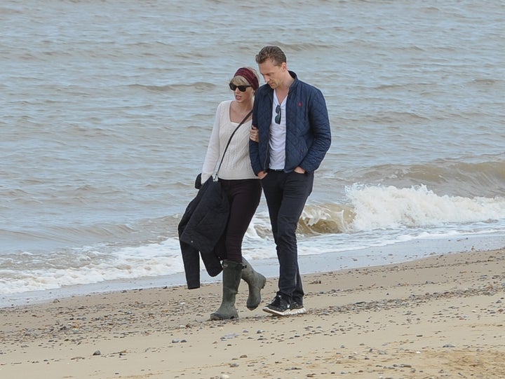 <strong>Hiddleswift hit the beach in Suffolk last month</strong>