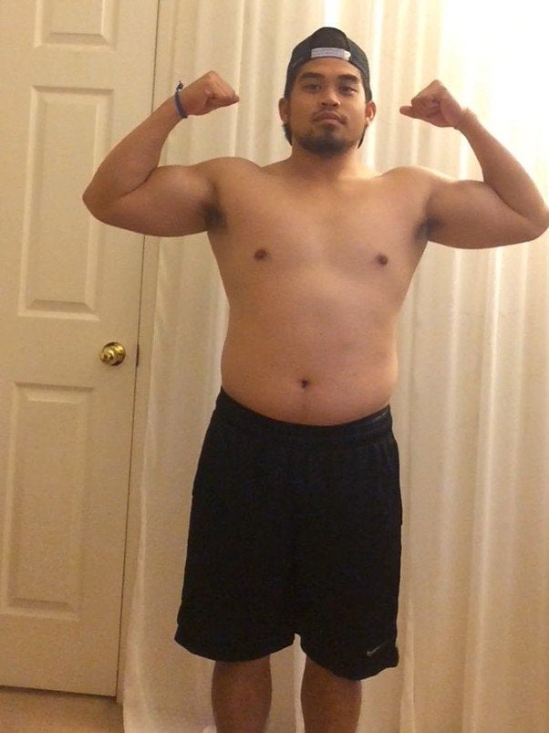 Magno at the start of his weight loss journey. 