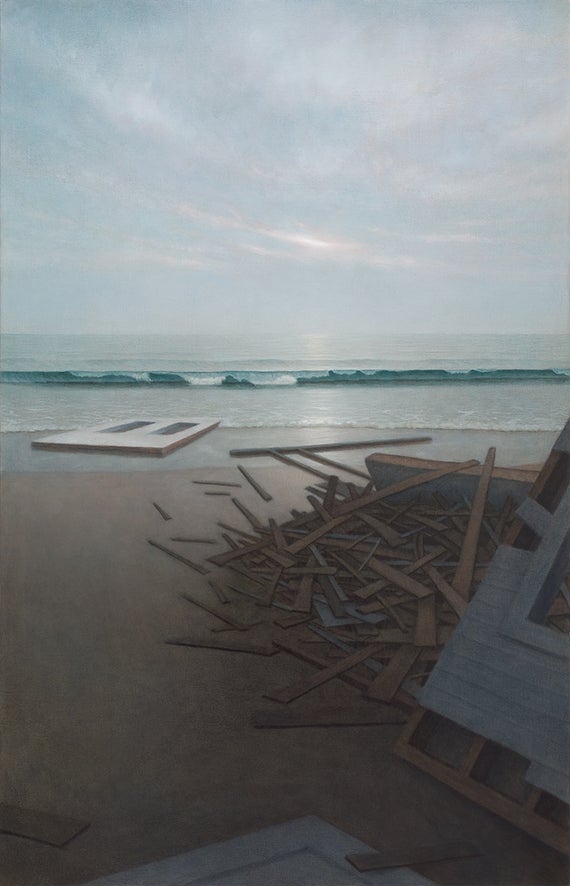 Marina Moevs, <em>Ocean II</em>, 2004, Oil on canvas, 50 x 32 inches