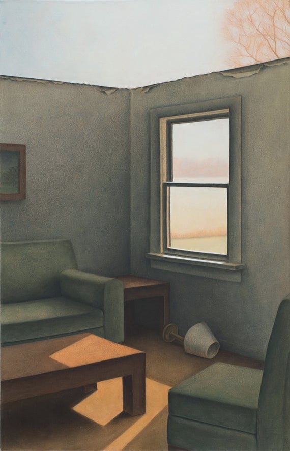 Marina Moevs, <em>Interior</em>, 2006, oil on canvas, 50” x 32”