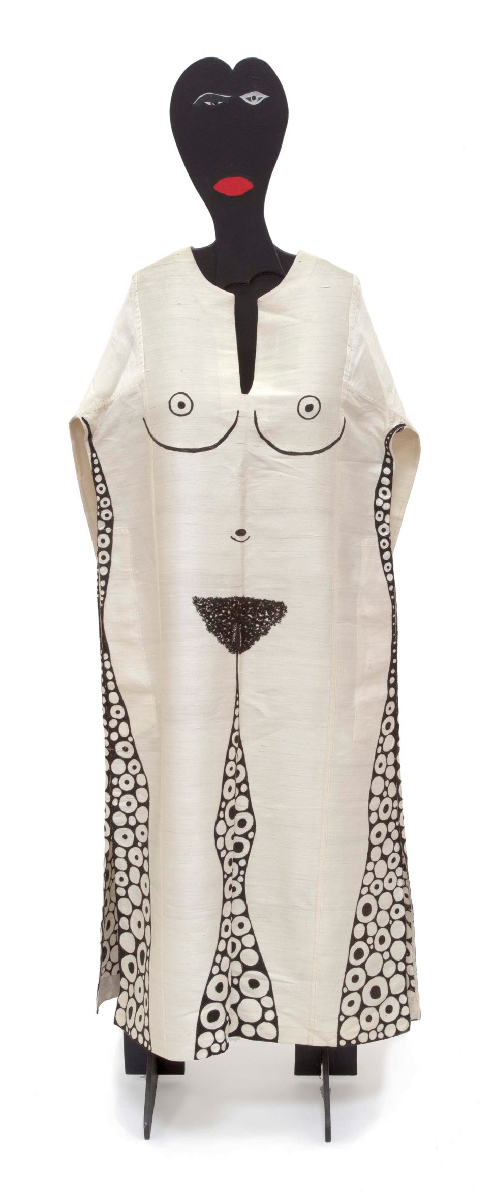 Miroir (dress #4), 1974, thread on fabric. 