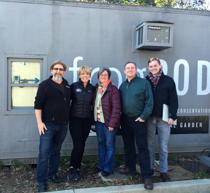 Visiting the Atlanta Botanical Garden's frogPod with Mark Mandica, Suzanne Barnes, Joel Sartore, and Cole Sartore