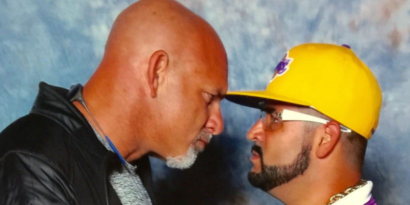 <i>Bill Goldberg and Uncle Louie staredown</i>