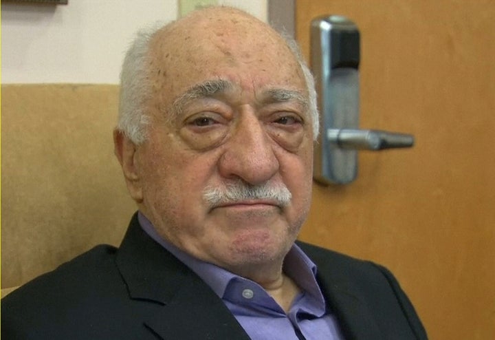 U.S.-based cleric Fethullah Gulen, whose followers Turkey blames for a failed coup speaks to journalists at his home in Saylorsburg, Pennsylvania on July 16. Gulen denies involvement in the bloody coup attempt.