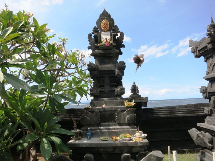 One of the ubiquitous temples of Bali, this one at Maya Sanur Resort