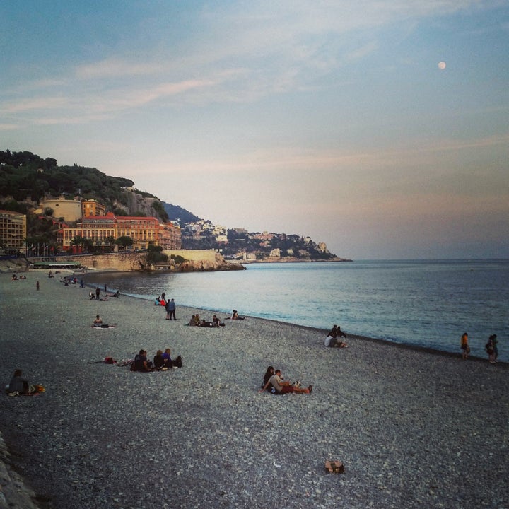 The beach at Nice