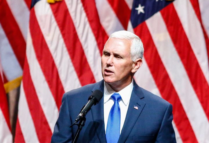 Republican vice presidential candidate Mike Pence speaks in New York on July 16, 2016.
