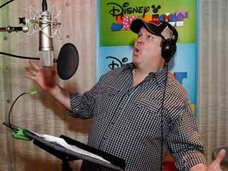Eric Stonestreet in the booth recording lines for "Sofia the First"
