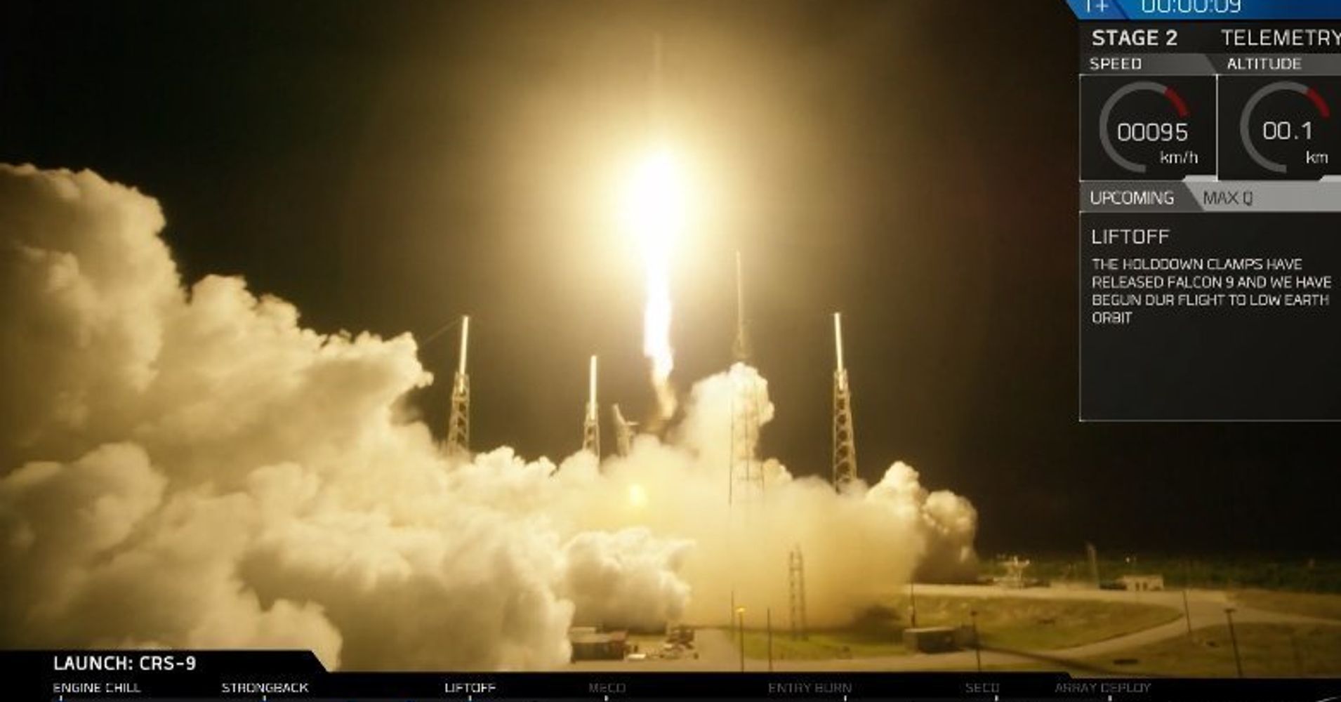 SpaceX Rocket Lifts Off On Cargo Run, Then Successfully Lands At Launch ...