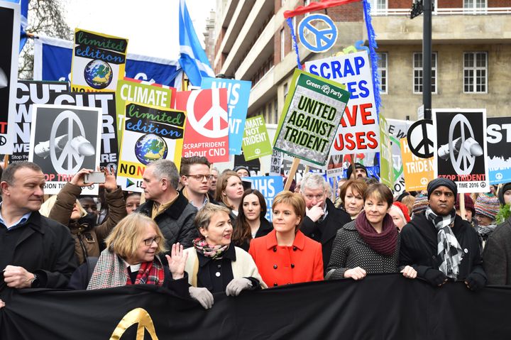 Campaigners, including the SNP, have fought against Trident renewal