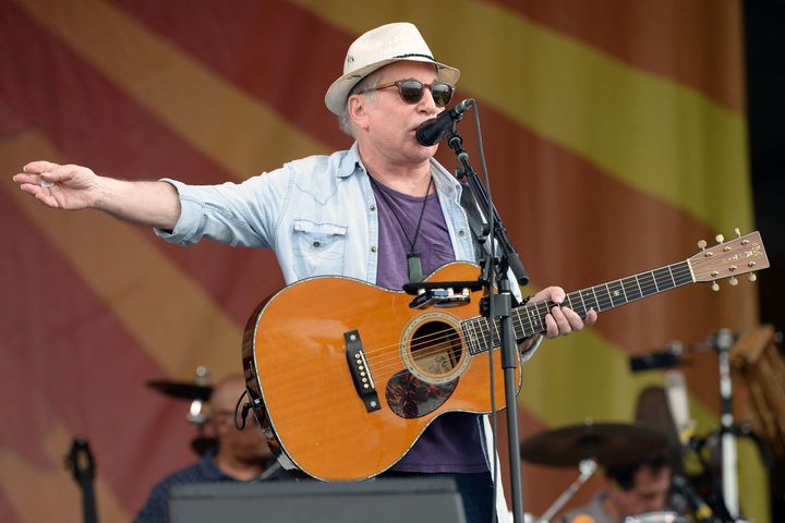 inger Paul Simon performs onstage at the New Orleans Jazz & Heritage Festival at Fair Grounds Race Course on April 29, 2016 in New Orleans, Louisiana.