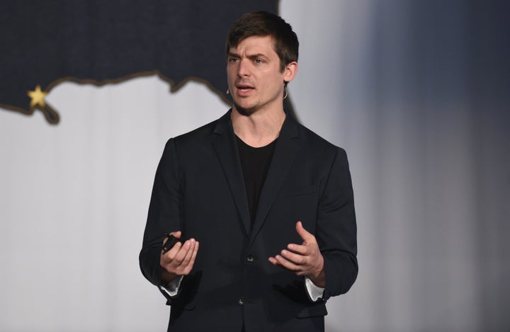 Hampton Creek CEO Josh Tetrick speaks in New York on Nov. 7, 2015. Tetrick recently published a critical letter to presumptive GOP nominee Donald Trump.