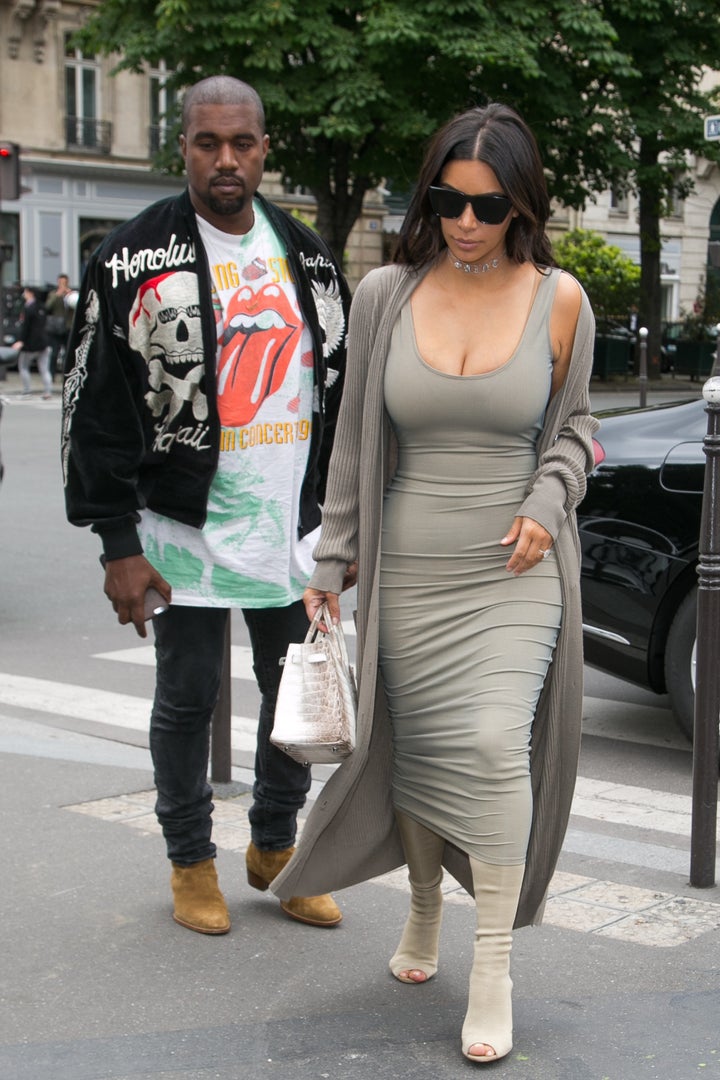 Kanye West and Kim Kardashian