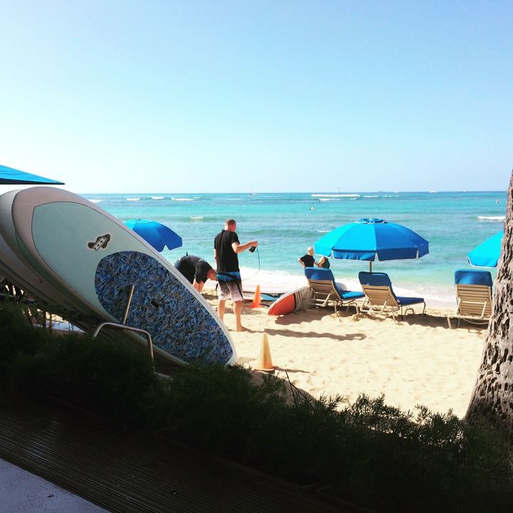 Our view during breakfast at the Shorebird, located in the Outrigger Reef on the Beach.