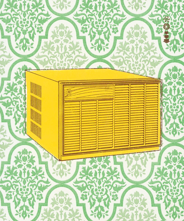 Window units look so much more charming when illustrated.