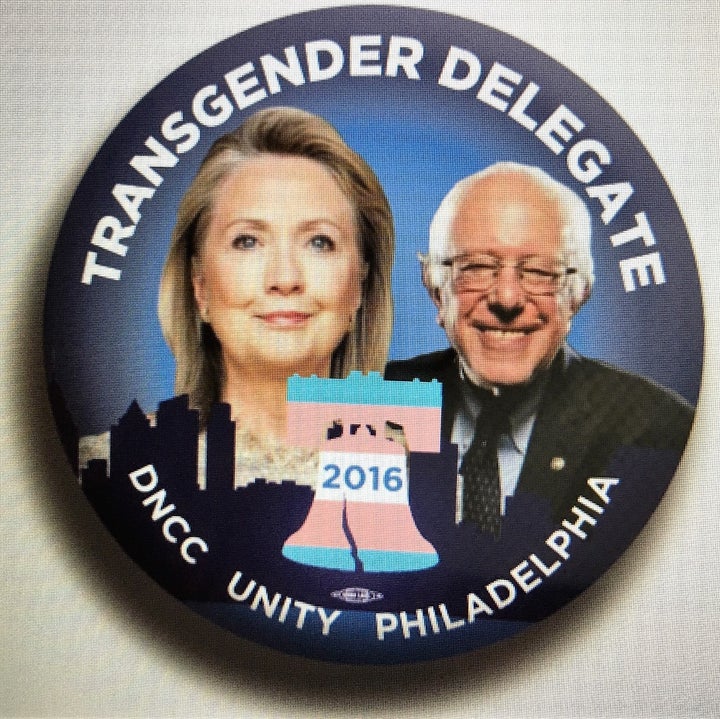 The 2016 DNCC Transgender Delegate Button 