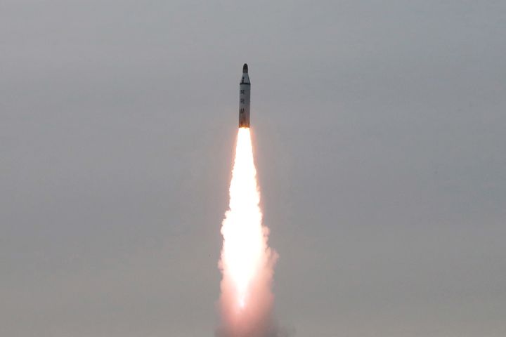 The U.S. military said the missiles North Korea fired off its east coast on Tuesday were likely a Rodong and two Scuds.