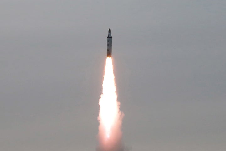 The U.S. military said the missiles North Korea fired off its east coast on Tuesday were likely a Rodong and two Scuds.