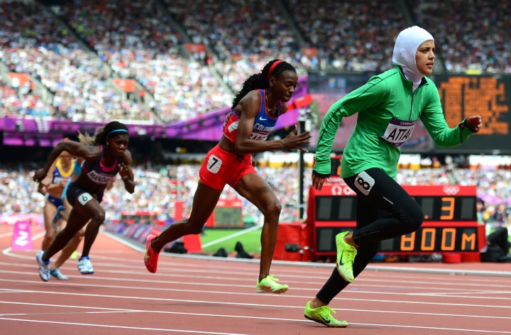 Attar (pictured at the 2012 Summer Games) leads a contingent of four Saudi women to Rio.