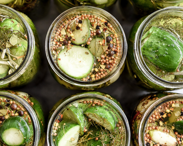 Get the <a href="http://www.foodiecrush.com/killer-spicy-garlic-dill-pickles/" target="_blank" role="link" class=" js-entry-link cet-external-link" data-vars-item-name="Killer Spicy Garlicky Dill Pickle recipe" data-vars-item-type="text" data-vars-unit-name="578e1fdae4b0c53d5cfad1db" data-vars-unit-type="buzz_body" data-vars-target-content-id="http://www.foodiecrush.com/killer-spicy-garlic-dill-pickles/" data-vars-target-content-type="url" data-vars-type="web_external_link" data-vars-subunit-name="article_body" data-vars-subunit-type="component" data-vars-position-in-subunit="7">Killer Spicy Garlicky Dill Pickle recipe</a> from Foodie Crush and use herb stems in place of the dried herbs