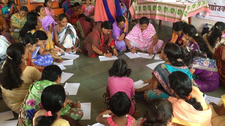 Women attending a Mann Deshi Foundation program.