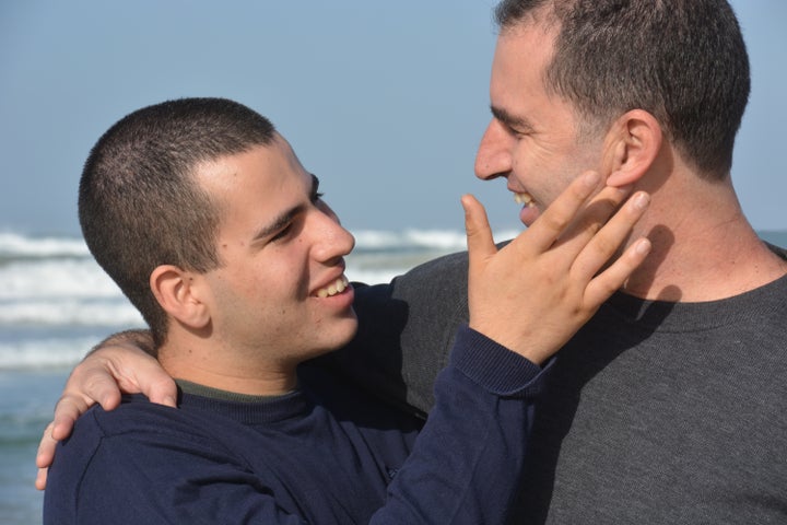 Doron Somer, Founder and CEO of AngelSense with his son, Itamar