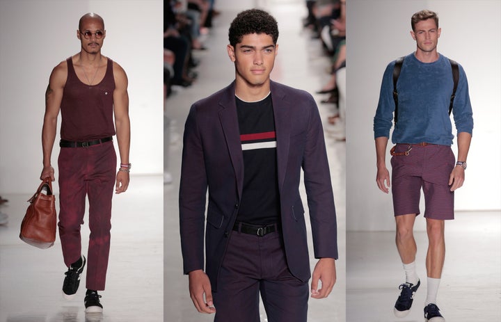 Three looks from the Todd Snyder fashion show at New York Fashion Week: Men's S/S 2017 in New York City on July 14, 2016.