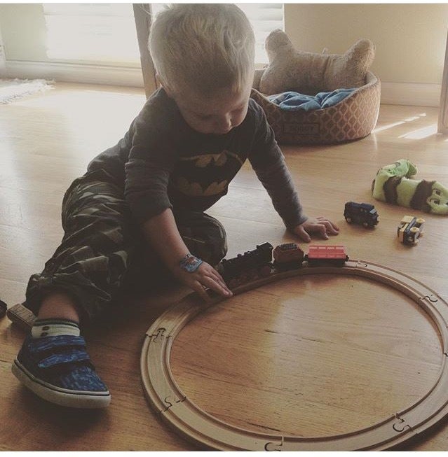 Trains, trucks & toys, there's nothing quite like little boys! <3